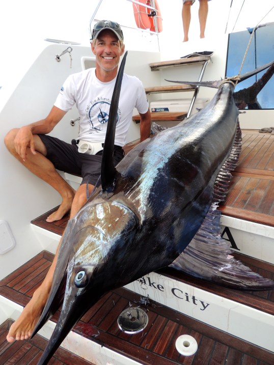 400lb Marlin off coast of Galapagos Islands